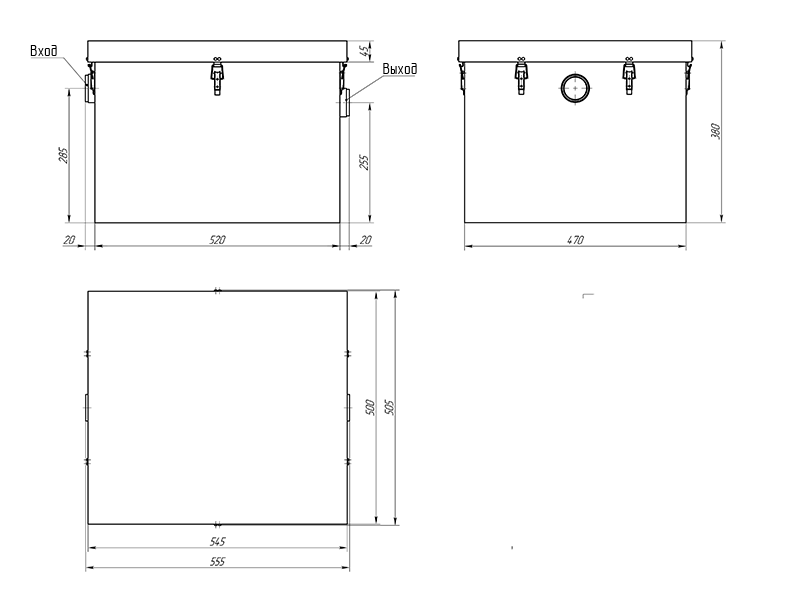 Жироуловитель под мойку Alta M-In 0.5-50 Жироуловитель под мойку Alta M-In 0.5-50