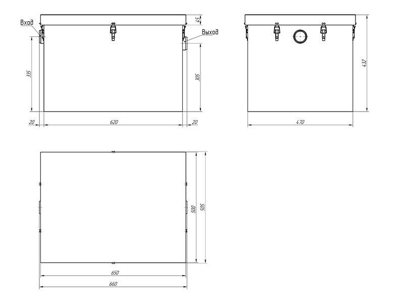 Жироуловитель под мойку Alta M-In 1.0-70 Жироуловитель под мойку Alta M-In 1.0-70