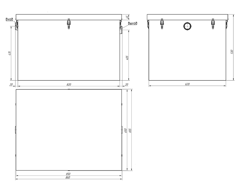Габаритный чертеж AS-IN 1.5-175 Габаритный чертеж AS-IN 1.5-175