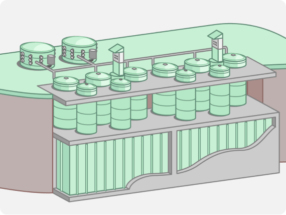 Подземное размещение очистных сооружений